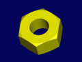 HEX NUT M6 1.0P UNI55886