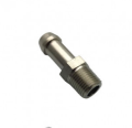 NICKEL PLATED BARB FUEL FITTING